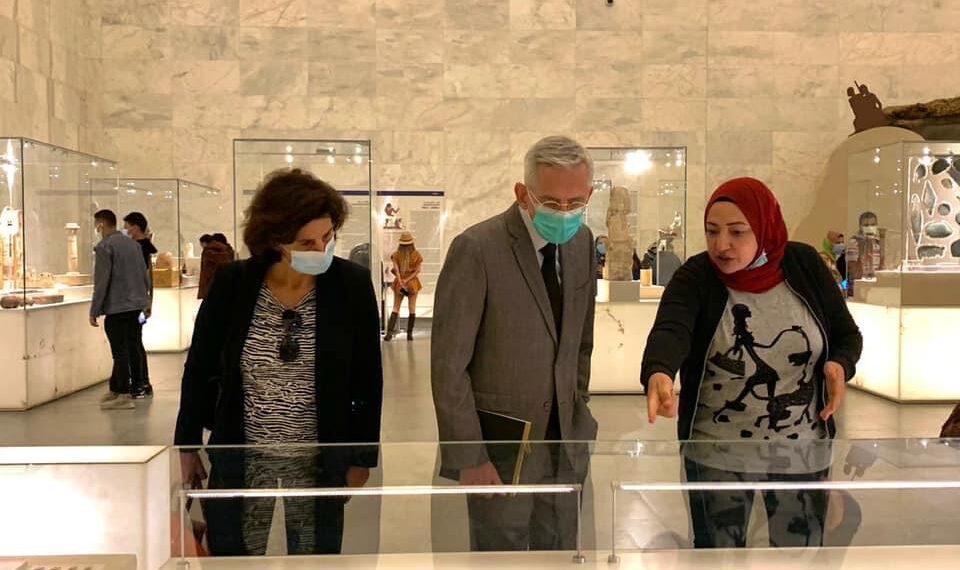 L'ambassadeur de France au Caire visite le Musée national de la civilisation égyptienne 1 - Le Progrès Egyptien
