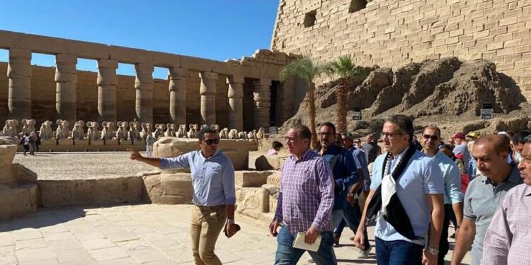 Louxor : Derniers préparatifs de l’Allée des Béliers 2 - Le Progrès Egyptien Louxor : Derniers préparatifs de l’Allée des Béliers 1 - Le Progrès Egyptien