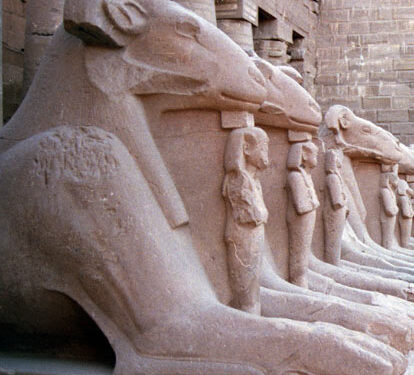 Le sphinx criocéphale 2 - Le Progrès Egyptien Le sphinx criocéphale 1 - Le Progrès Egyptien