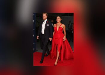 Meghan, flamboyante au bras de Harry pour un gala new-yorkais