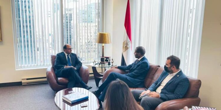 L'ambassadeur d’Égypte à Ottawa reçoit un membre de la chambre des communes du Canada 1 - Le Progrès Egyptien