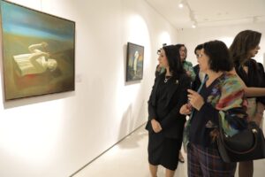 Maya Morsy inaugure "Les stations du dépaysement" d'Afifa Aleiby 5 - Le Progrès Egyptien