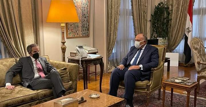 Choucri reçoit le directeur de l'AIEA 1 - Le Progrès Egyptien