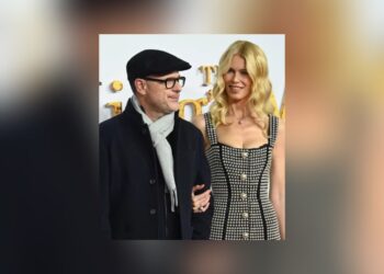 Claudia Schiffer, tapis rouge avec son mari Matthew Vaughn