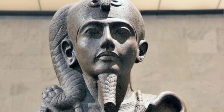 Khonsou en noir et rouge 2 - Le Progrès Egyptien Khonsou en noir et rouge 1 - Le Progrès Egyptien