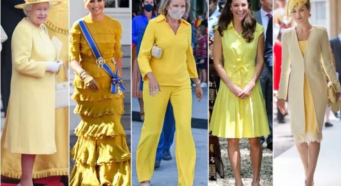 Quand reines, princesses et duchesses s’affichent en jaune 1 - Le Progrès Egyptien