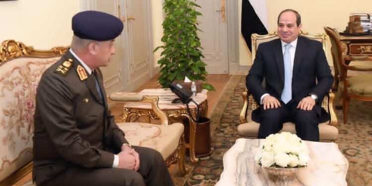 Al-Sissi reçoit le ministre de la défense et de la production militaire 1 - Le Progrès Egyptien