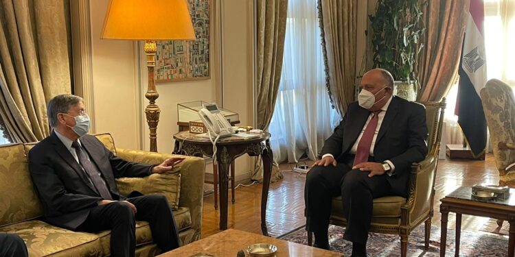 Choucri: Traiter les questions liées à la sécurité et la stabilité dans la Corne d’Afrique 2 - Le Progrès Egyptien Choucri: Traiter les questions liées à la sécurité et la stabilité dans la Corne d’Afrique 1 - Le Progrès Egyptien