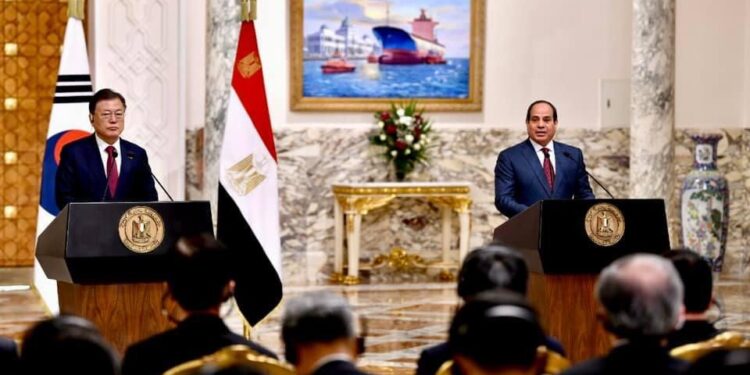 Moon Jae-in : L'Égypte est un pays central 2 - Le Progrès Egyptien Moon Jae-in : L'Égypte est un pays central 1 - Le Progrès Egyptien