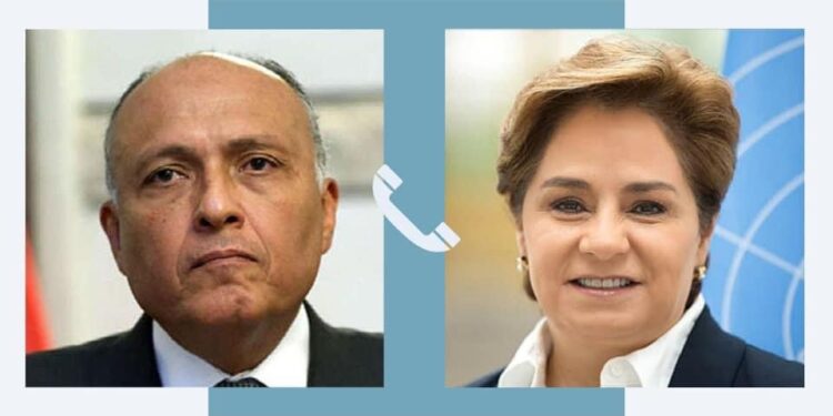 Choucri s'entretient par téléphone avec la secrétaire exécutive d’ONU Climates 2 - Le Progrès Egyptien Choucri s'entretient par téléphone avec la secrétaire exécutive d’ONU Climates 1 - Le Progrès Egyptien