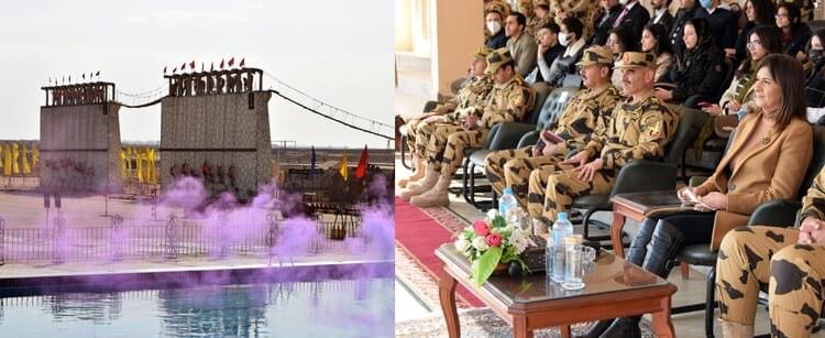 Une visite pour des jeunes égyptiens étudiant à l'étranger au quartier général des Forces spéciales 1 - Le Progrès Egyptien