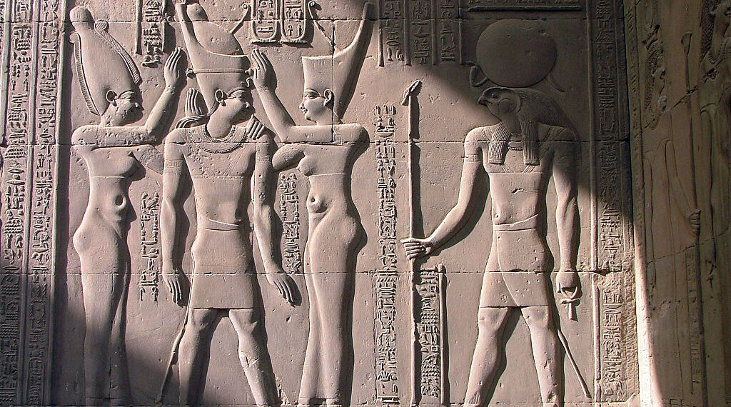 Scène de couronnement en présence du dieu Haroëris 1 - Le Progrès Egyptien