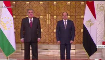 Al-Sissi et son homologue tadjik assistent à la signature d’un certain nombre de MoU