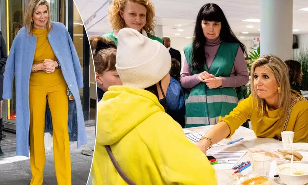 La Reine Maxima au chevet des réfugiés ukrainiens, en jaune et bleu 2 - Le Progrès Egyptien La Reine Maxima au chevet des réfugiés ukrainiens, en jaune et bleu 1 - Le Progrès Egyptien