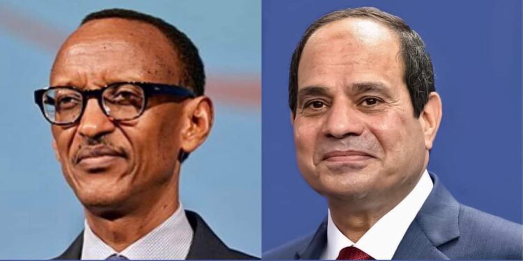 Le Président reçoit son homologue rawandais 1 - Le Progrès Egyptien