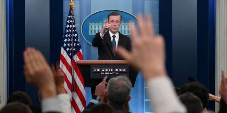 Biden rallie l’Europe pour renforcer l’unité occidentale 1 - Le Progrès Egyptien Le conseiller à la sécurité Jake Sullivan, le 22 mars à la Maison Blanche