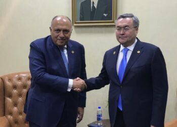 Choucri examine la coopération bilatérale avec son homologue kazakh