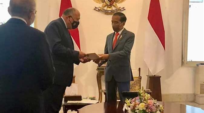 Un message d’Al-Sissi au Président indonésien transmis par Choucri 1 - Le Progrès Egyptien
