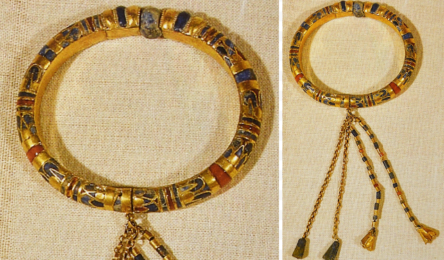 Bracelet à pampilles du grand prêtre d'Amon Pinedjem II 2 - Le Progrès Egyptien Bracelet à pampilles du grand prêtre d'Amon Pinedjem II 1 - Le Progrès Egyptien