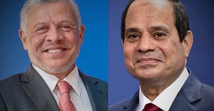 Entretien téléphonique Al-Sissi/Abdallah II 1 - Le Progrès Egyptien