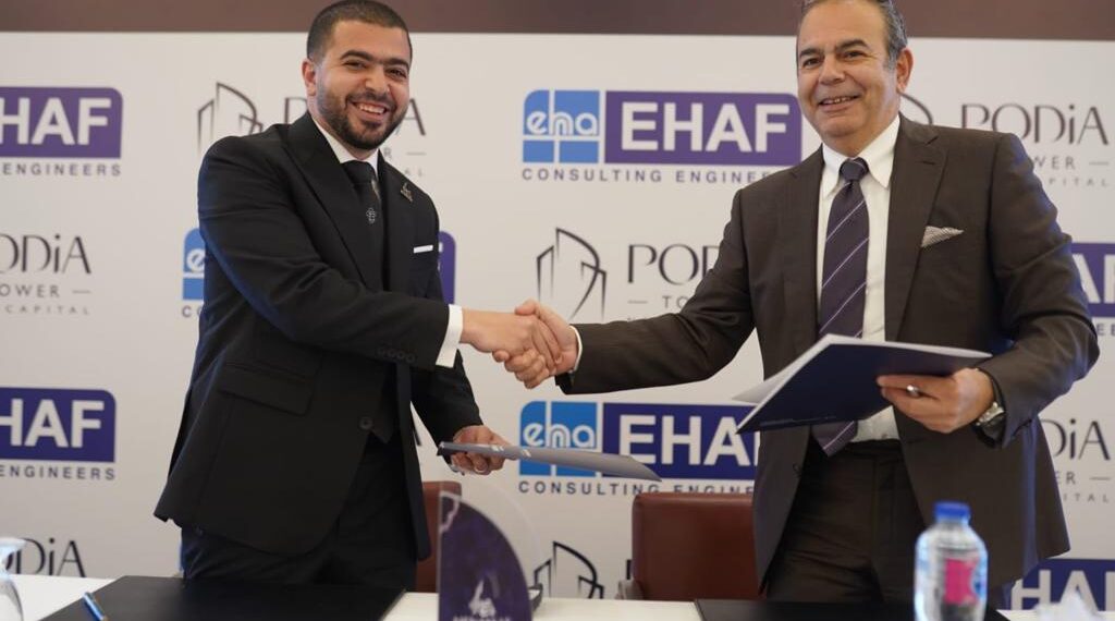 MENASSAT passe un contrat avec l'EHAF pour gérer le projet de la tour Podia 2 - Le Progrès Egyptien MENASSAT passe un contrat avec l'EHAF pour gérer le projet de la tour Podia 1 - Le Progrès Egyptien