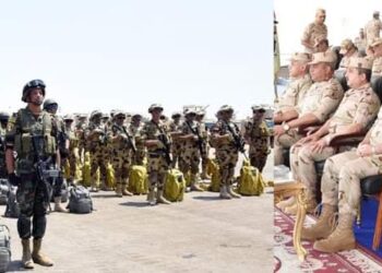 Nord-Sinaï : Le chef d’état-major général des Armées inspecte un camp d’entraînement