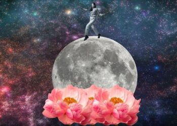 Sous la Pleine Lune fleurie