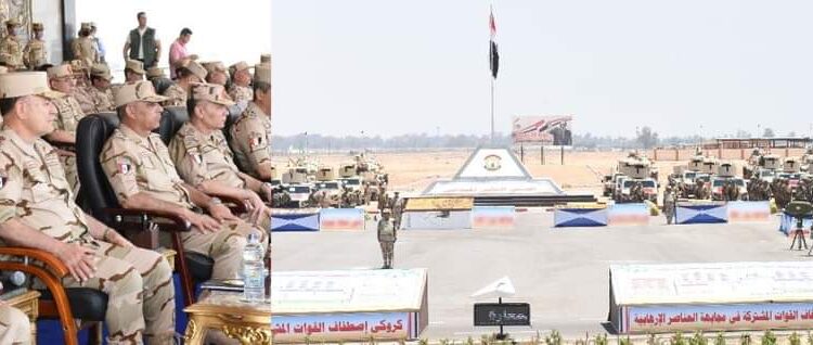Le chef d’état-major des forces armées inspecte le camp d’entrainement des combattants du Sinaï-Nord
