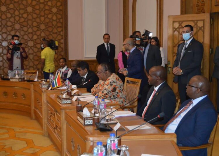 Choucri reçoit la ministre sud-africaine des relations internationales et de la Coopération
