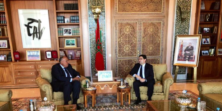 Choucri s'entretient avec son homologue marocain 1 - Le Progrès Egyptien