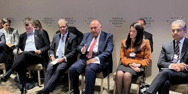 Choucri participe à la réunion annuelle du FEM à Davos 1 - Le Progrès Egyptien