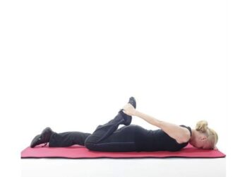 Etirement du quadriceps au sol