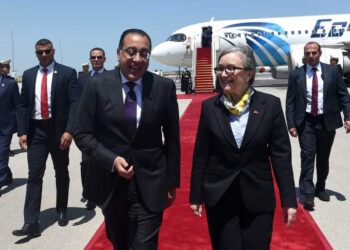 Madbouli arrive à l’aéroport de Carthage