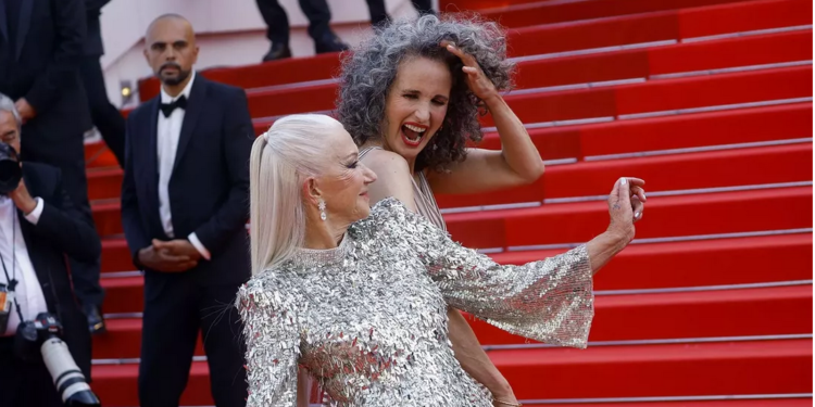 Cannes : Helen Mirren et Andie MacDowell, duo dansant 1 - Le Progrès Egyptien