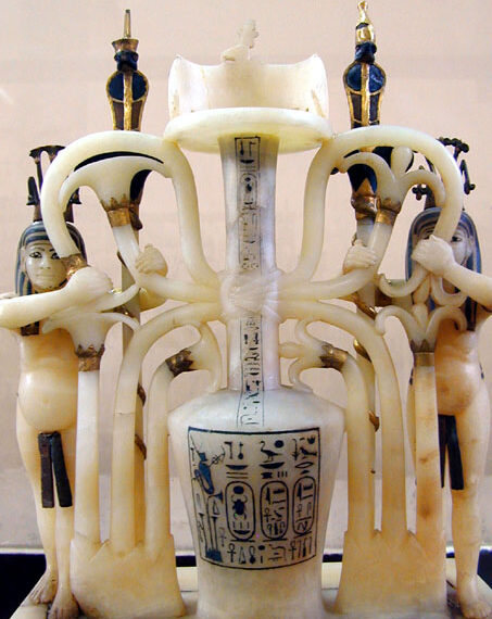 Vase à parfum en albâtre de Toutânkhamon 1 - Le Progrès Egyptien