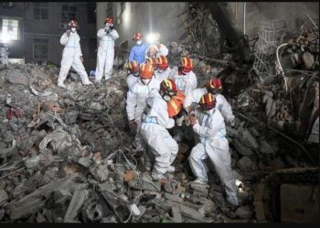 Chine : L’effondrement d’un immeuble a fait 53 morts