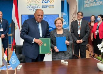 Signature de l’accord sur l’accueil par l’Egypte de la COP27 à Charm El-Cheikh