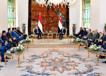Le Président Al-Sissi reçoit le président du Conseil présidentiel yéménite (Photos)