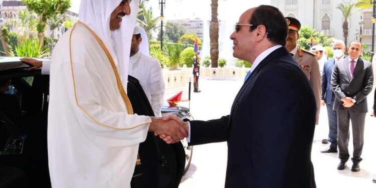 Al-Sissi reçoit l'émir du Qatar 1 - Le Progrès Egyptien