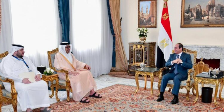 Al-Sissi reçoit le ministre émirati des A.E. Cheikh Abdallah Ben Zayed 1 - Le Progrès Egyptien