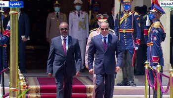 Cérémonie d’accueil réservée au Président somalien au Palais d’Al-Itihadeya