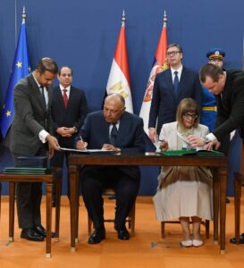 Al-Sissi et son homologue serbe assistent à la signature de plusieurs accords 1 - Le Progrès Egyptien
