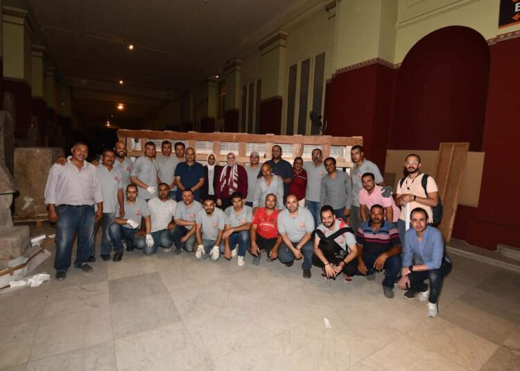 Le Grand Musée égyptien reçoit la première et la plus grande cabine du roi Toutankhamon