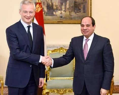 Le Président s’entretient avec Bruno le Maire 1 - Le Progrès Egyptien