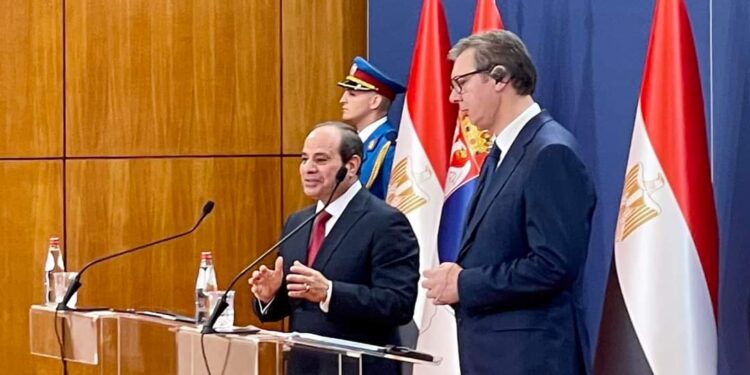 Al-Sissi assiste à la signature d'un nombre d'accords avec la Serbie 2 - Le Progrès Egyptien Al-Sissi assiste à la signature d'un nombre d'accords avec la Serbie 1 - Le Progrès Egyptien