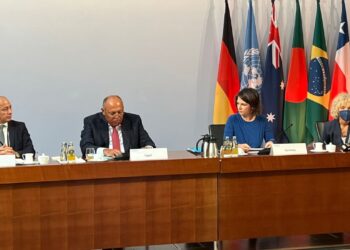 Choucri et son homologue allemande ouvrent le Dialogue de Petersberg sur le climat