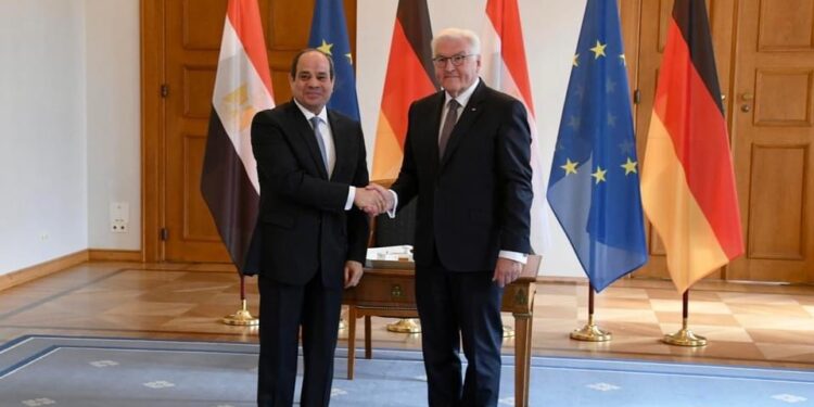 Al Sissi s'est réuni à Berlin avec le président allemand M. Frank Steinmeier 1 - Le Progrès Egyptien