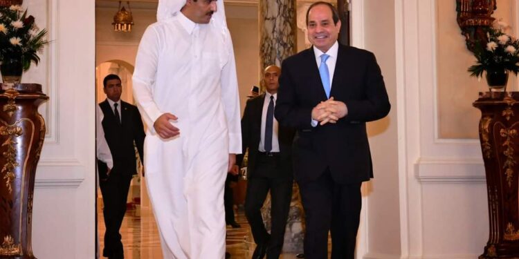 Al-Sissi reçoit un appel téléphonique de l'émir du Qatar 2 - Le Progrès Egyptien Al-Sissi reçoit un appel téléphonique de l'émir du Qatar 1 - Le Progrès Egyptien