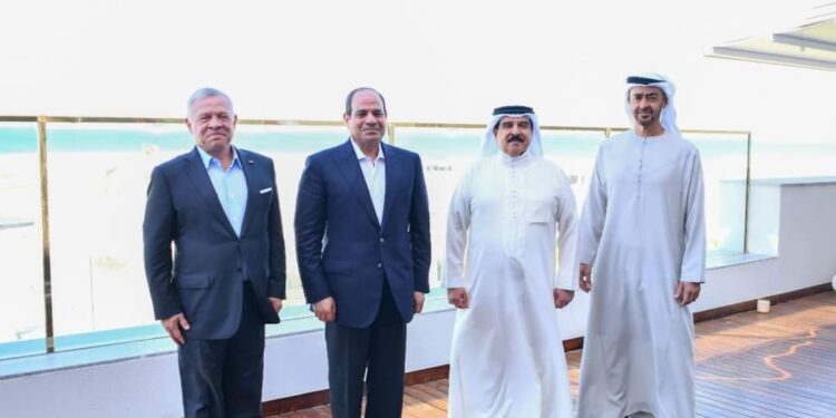 Al-Sissi reçoit les leaders des Emirats, de Bahreïn et de Jordanie 2 - Le Progrès Egyptien Al-Sissi reçoit les leaders des Emirats, de Bahreïn et de Jordanie 1 - Le Progrès Egyptien