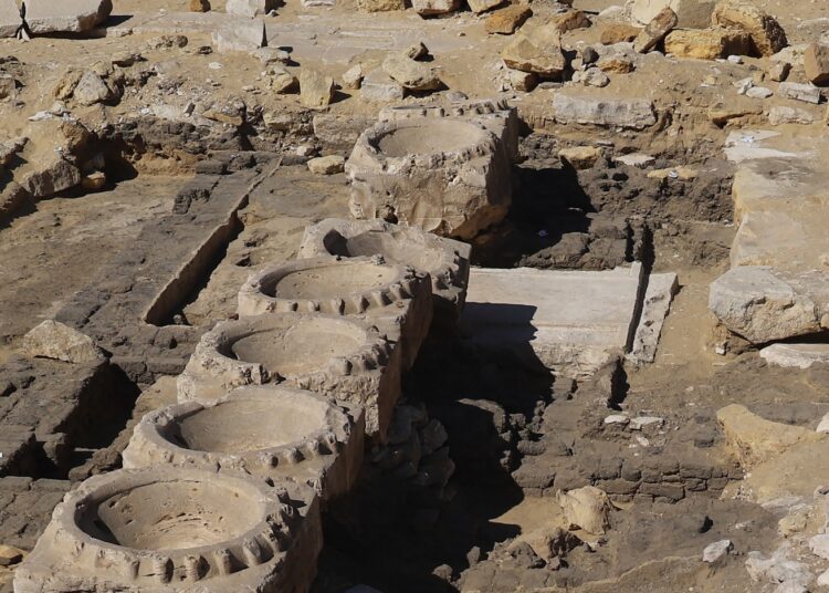 Découverte des vestiges d’un bâtiment de la 5ème dynastie